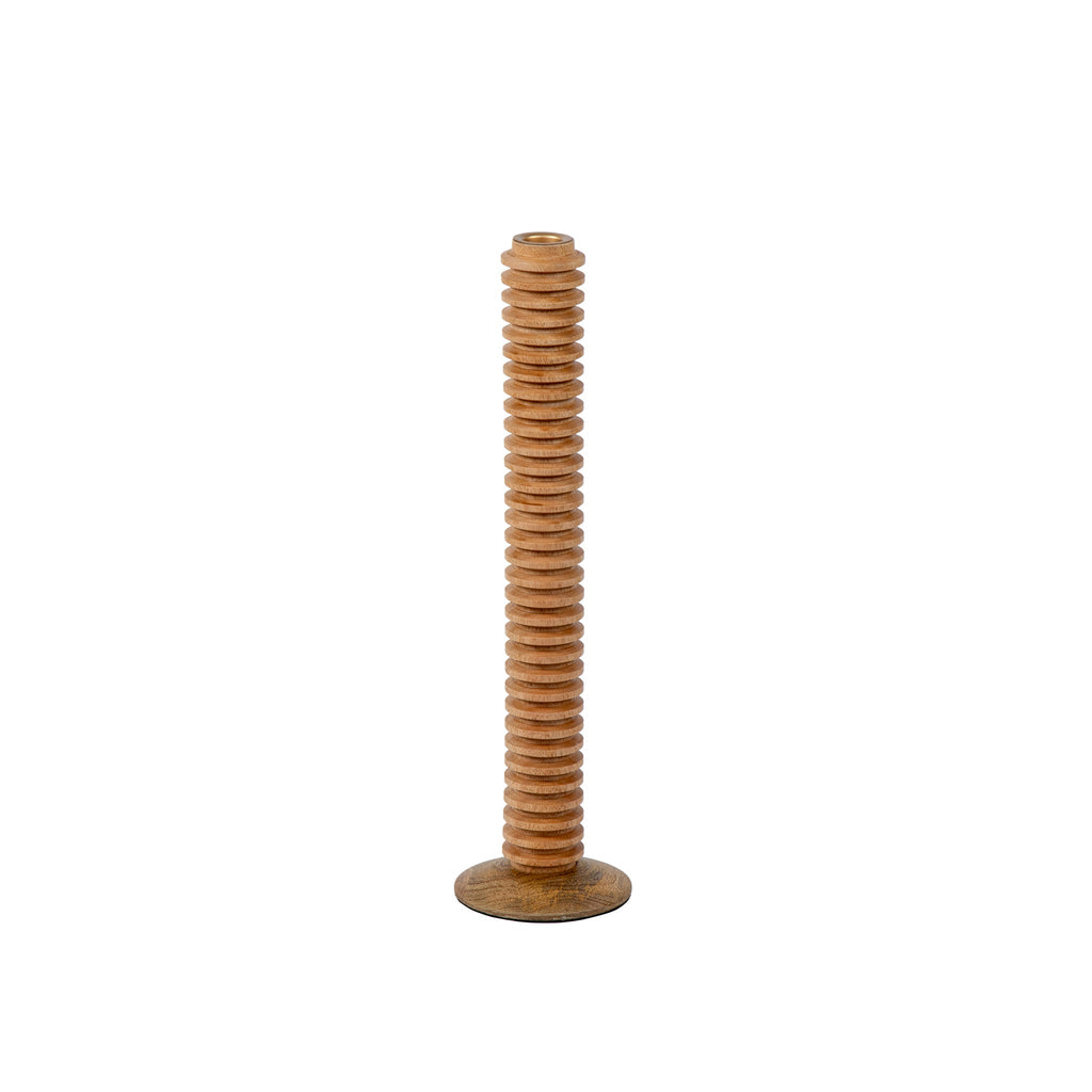 Mattie Tall Spiral Taper Candle Holder - 13" - Natural Finish - Avail 11/21