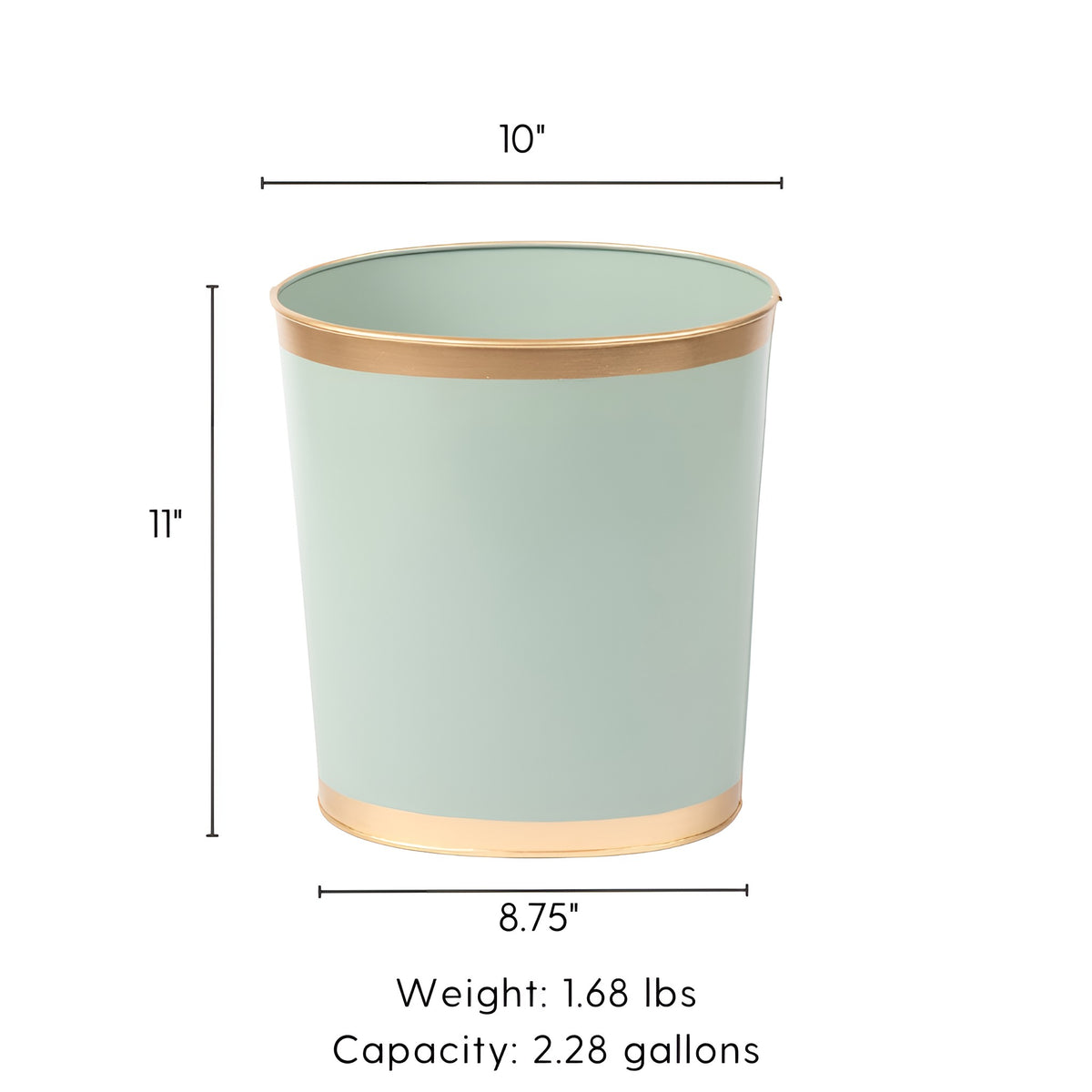 Mattie Oval Wastebasket - Oyster Bay - Avail 11/21