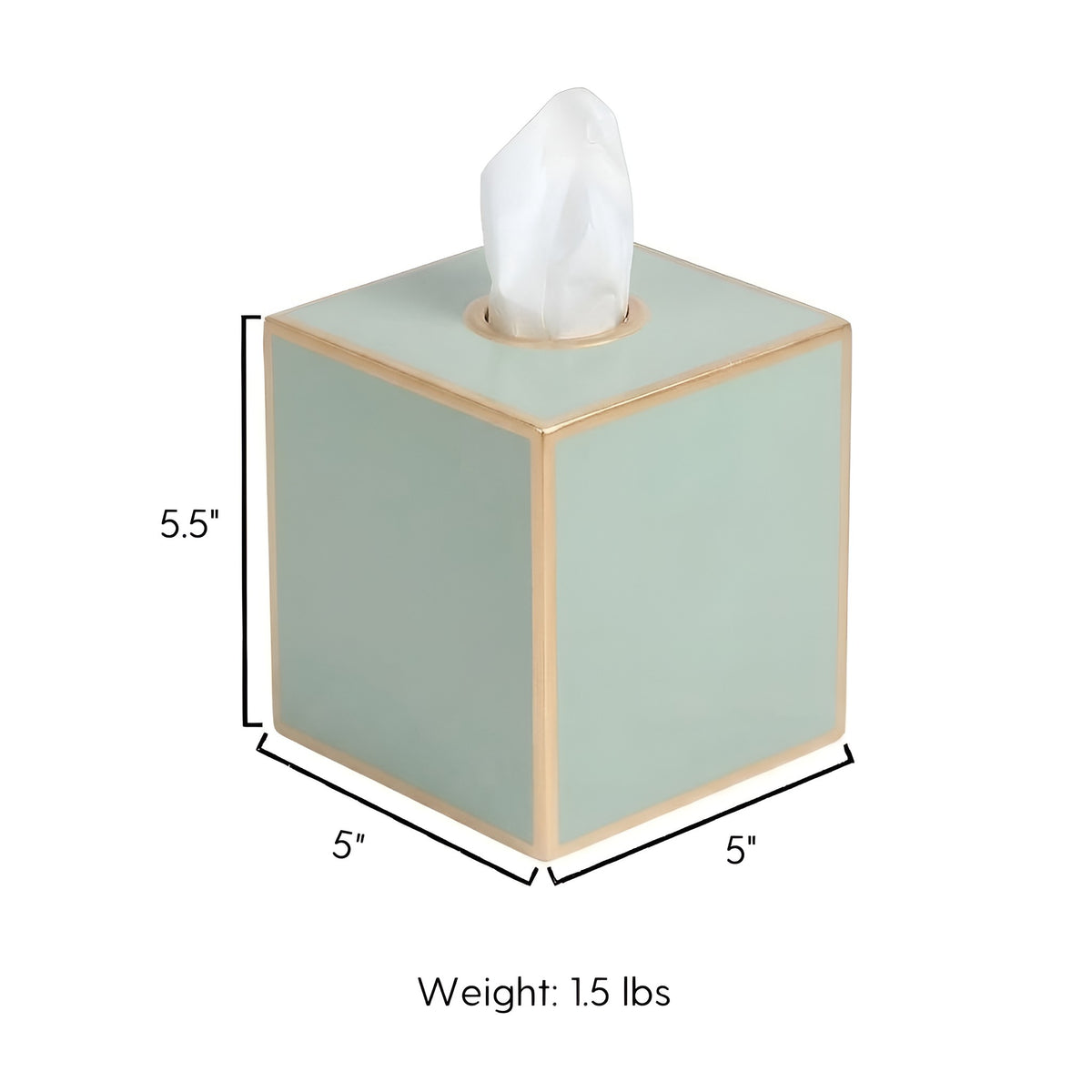 Mattie Square Tissue Box Cover - Oyster Bay - Avail 11/21