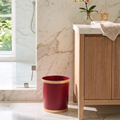 Mattie Oval Wastebasket - Oxblood Red - Avail 11/21