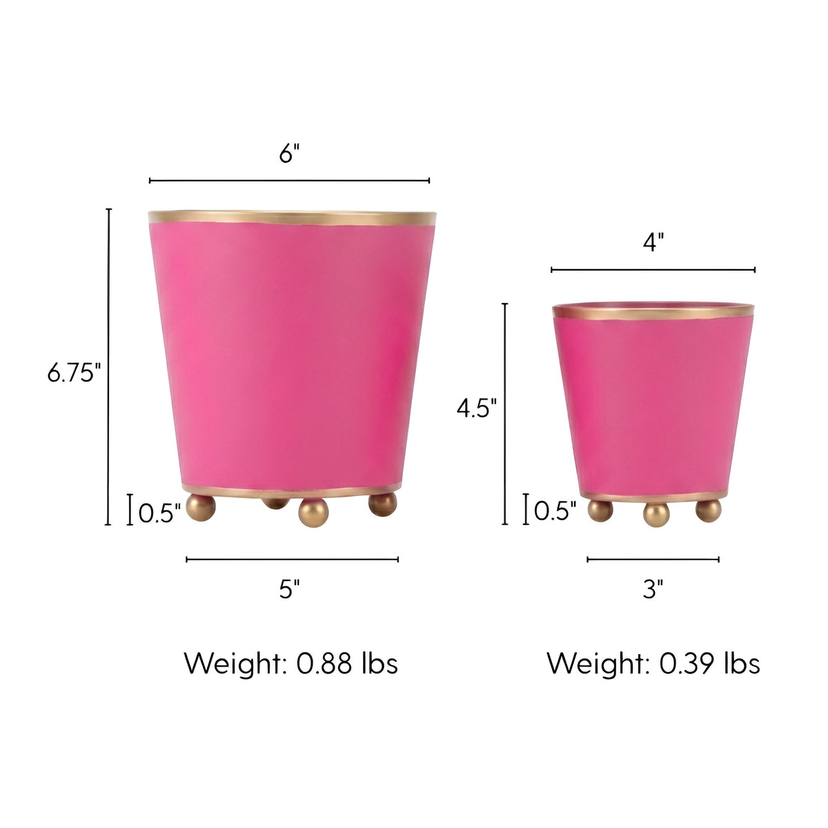 Mattie Round Cachepot Planter