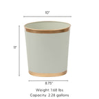Mattie Oval Wastebasket