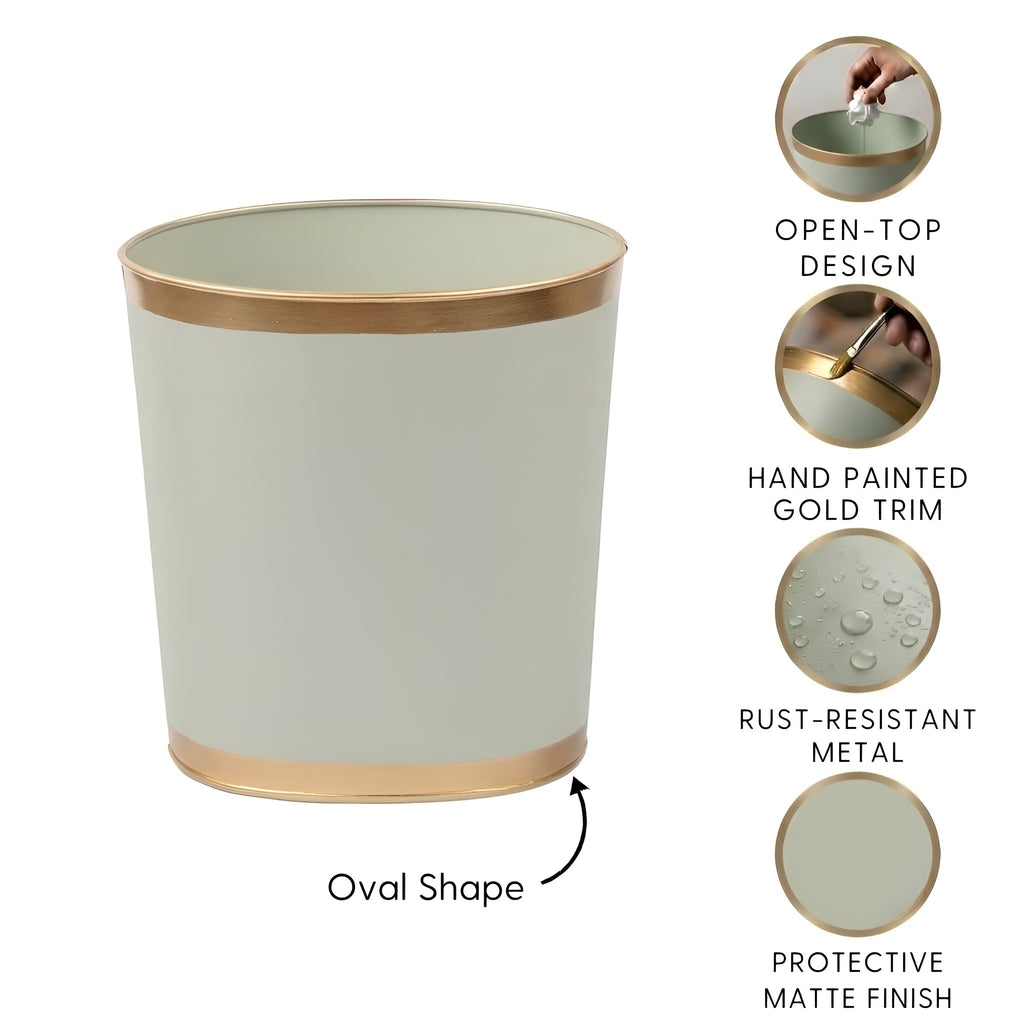 Mattie Oval Wastebasket
