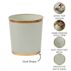Mattie Oval Wastebasket