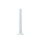 Mattie Tall Spiral Taper Candle Holder - 13" - White - Avail 11/21