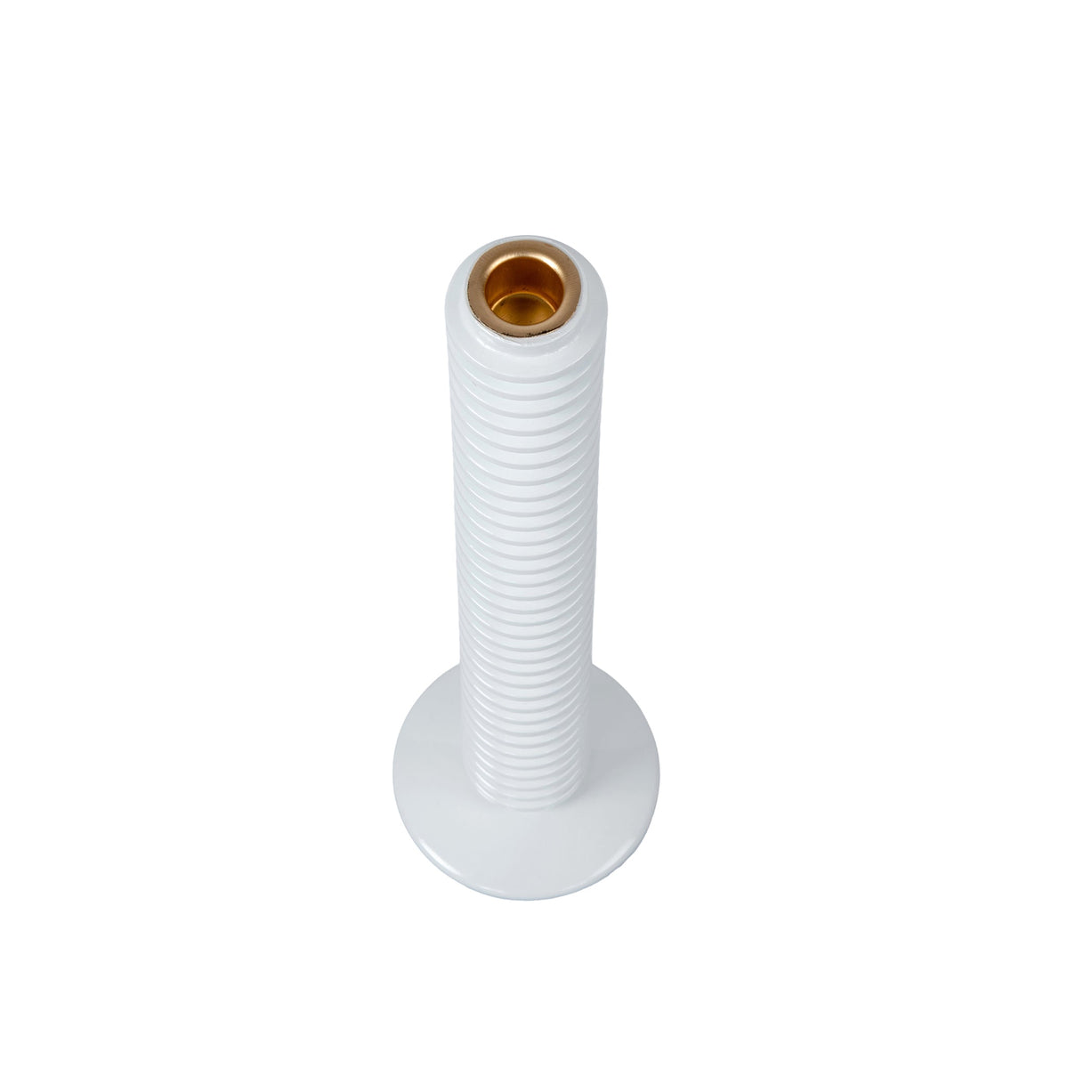Mattie Tall Spiral Taper Candle Holder - 13" - White - Avail 11/21