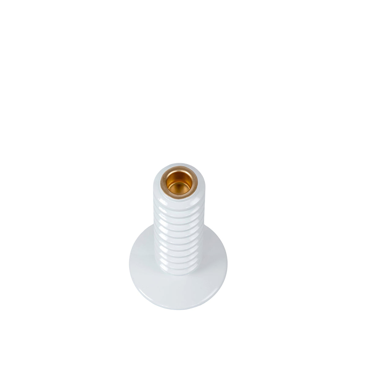 Mattie Short Spiral Taper Candle Holder - 9" - White - Avail 11/21