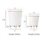 Mattie Round Cachepot Planter