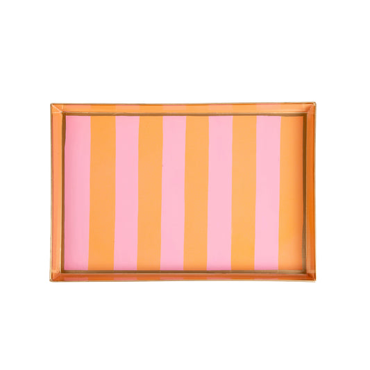 Brushed Stripe Hand Painted Oliver Tray 8x12
