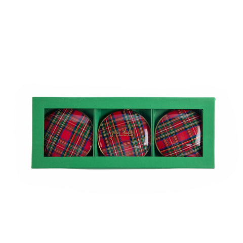 Royal Tartan Ornament (single) - Multi-Color - Avail 12/05