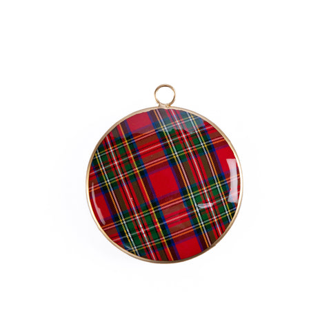 Royal Tartan Ornament (single) - Multi-Color - Avail 12/05