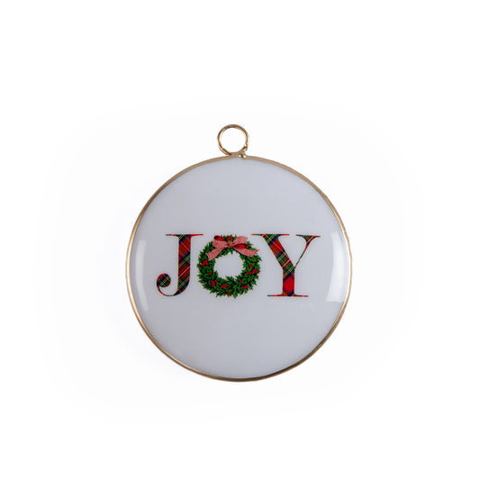 Joy Wreath Ornament (3pk)