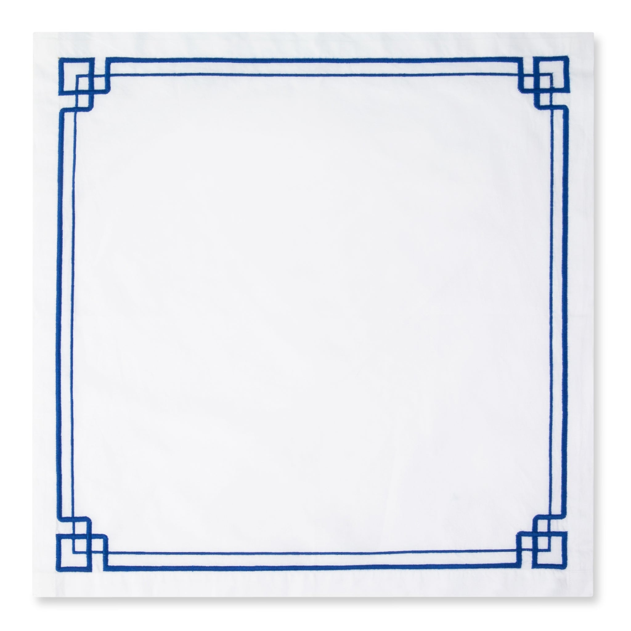 Buy White And Blue Napkin Online