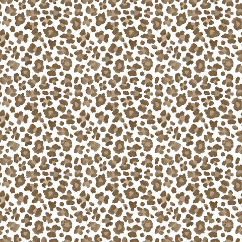 Enameled Cream and Brown Rectangular Jaye Serving Tray For Kitchen and Dining - 12 in x 18 in x 2 in - The Cream Leopard Collection - Avail 06/18