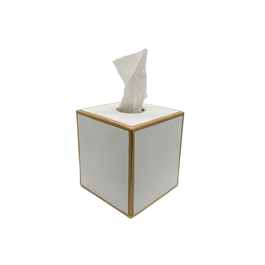Mattie Tissue Box Cover White