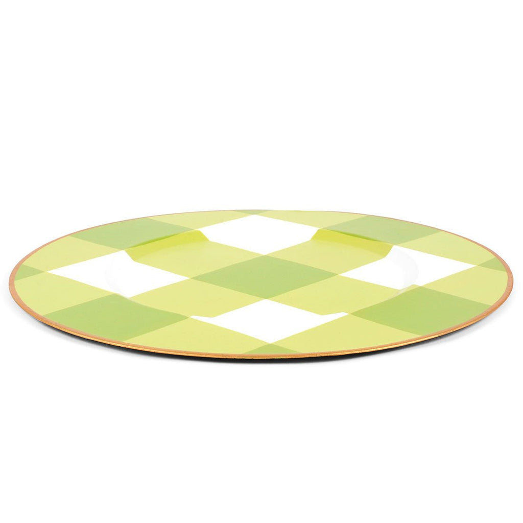 AS - IS - Buffalo Plaid Charger (4pk) - from Jaye's Studio