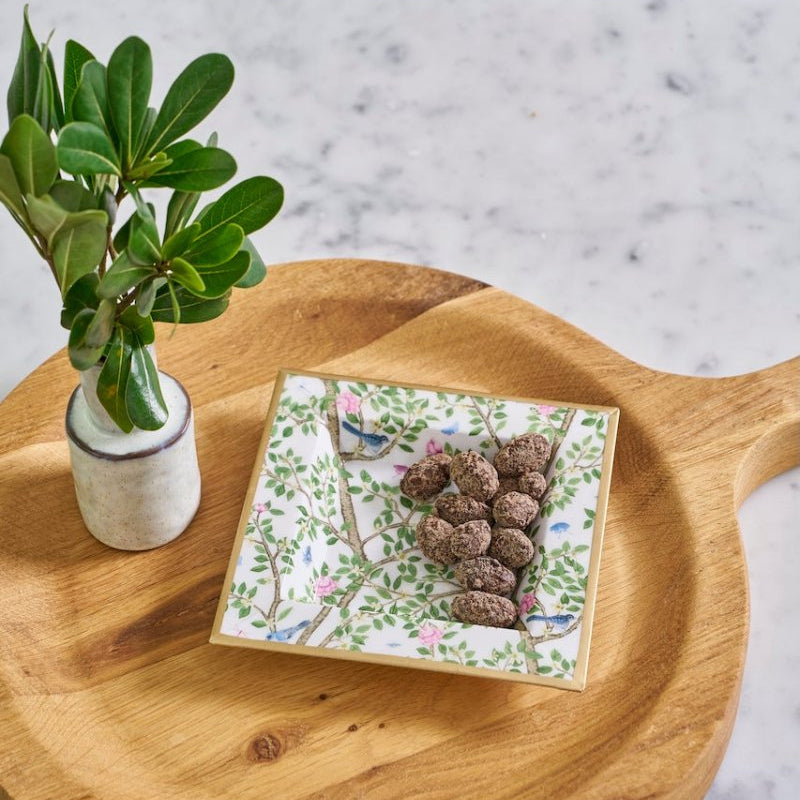 AS - IS - Elsie's Garden Enameled Tori Trinket Tray - Trinket Trays from Jaye's Studio