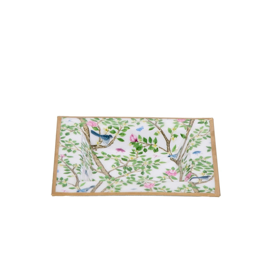 AS - IS - Elsie's Garden Enameled Tori Trinket Tray - Trinket Trays from Jaye's Studio