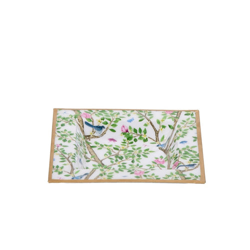 AS - IS - Elsie's Garden Enameled Tori Trinket Tray - Trinket Trays from Jaye's Studio
