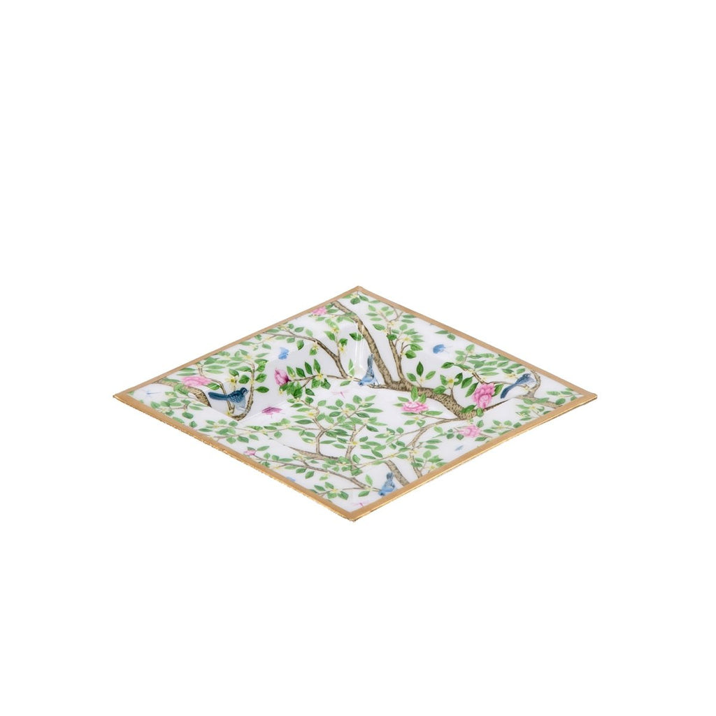AS - IS - Elsie's Garden Enameled Tori Trinket Tray - Trinket Trays from Jaye's Studio