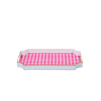 AS - IS - Gingham Enameled Jaye Tray - from Jaye's Studio