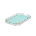 AS - IS - Gingham Enameled Jaye Tray - from Jaye's Studio