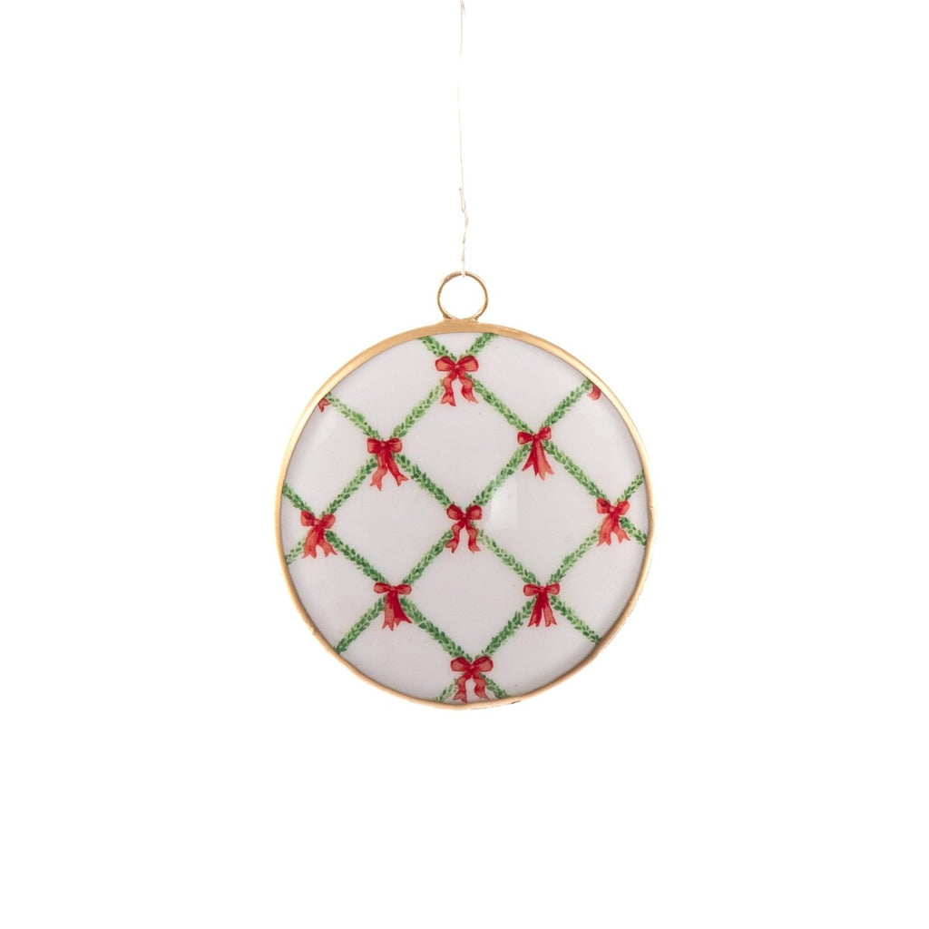 Bow Trellis Ornament (single) - Holiday Ornaments from Jaye's Studio