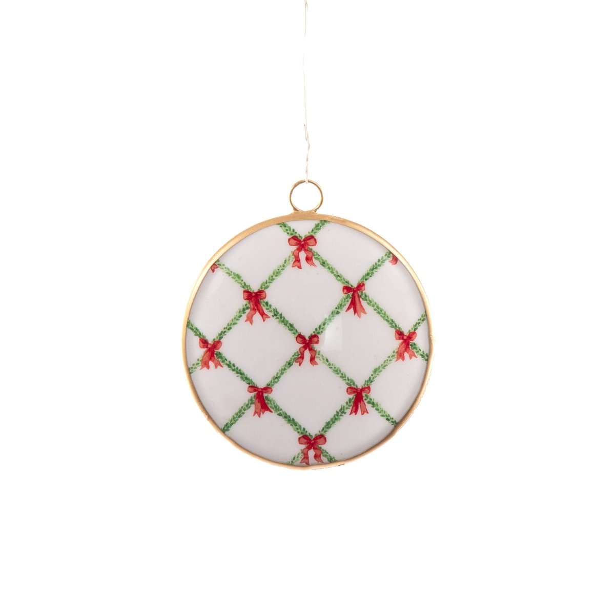 Bow Trellis Ornament (single) - Holiday Ornaments from Jaye's Studio