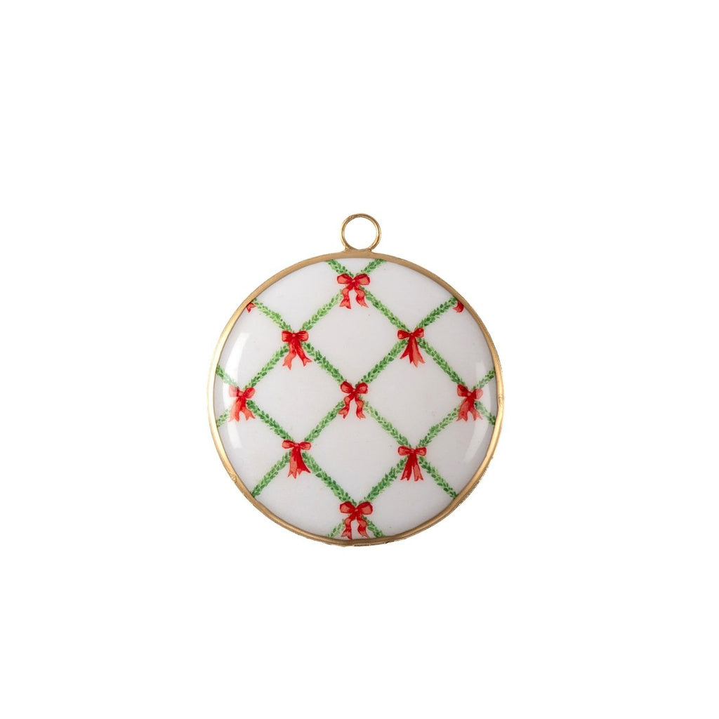Bow Trellis Ornament (single) - Holiday Ornaments from Jaye's Studio