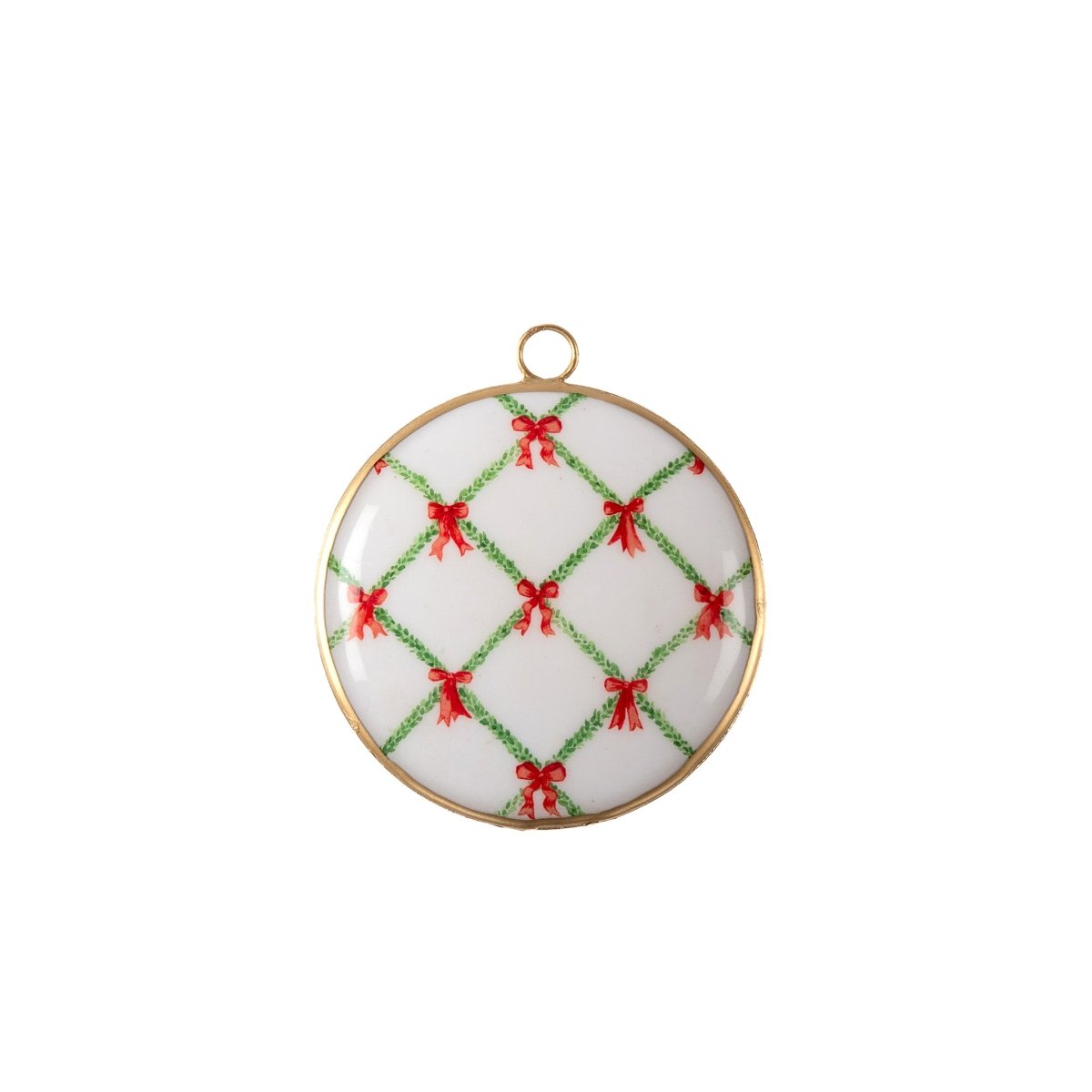 Bow Trellis Ornament (single) - Holiday Ornaments from Jaye's Studio
