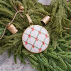 Bow Trellis Ornament (single) - Holiday Ornaments from Jaye's Studio