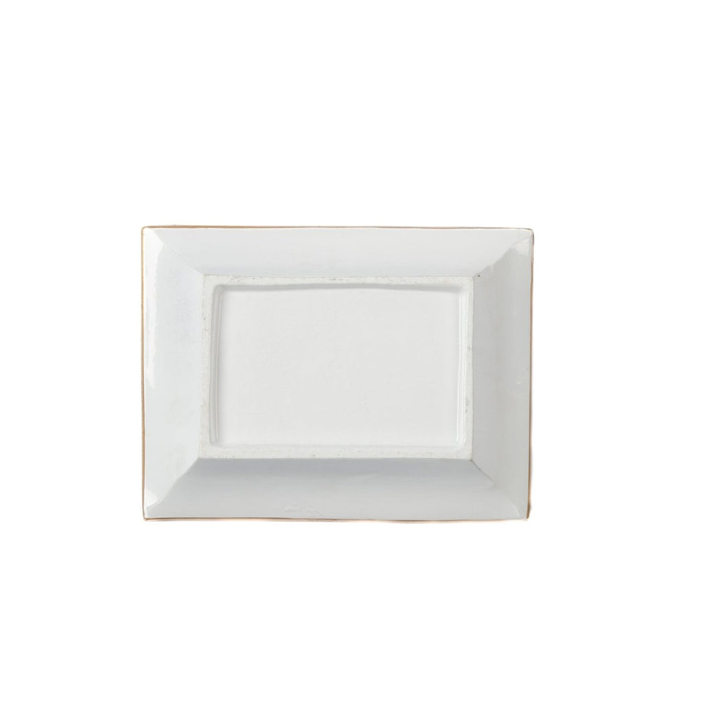Bow Trellis Red and Green Rectangle Catch All Tray, Jewelry Tray for Bathroom, Vanity - Decorative Landry Tray - Trinket Trays from Jaye's Studio