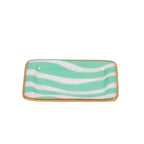 Breakers Blue Enameled Rectangle Soap Dish, Catch All Tray, Jewelry Tray for Bathroom, Vanity, Sink - Decorative Laney Tray - Trinket Trays from Jaye's Studio