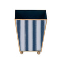 Brush Stripe Enameled Square Cachepot Planter - Avail 09/21 - Cachepots from Jaye's Studio
