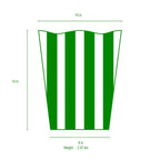 Brush Stripe Rectangular Classic Wastebasket - Avail 09/21 - Wastebaskets from Jaye's Studio