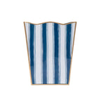 Brush Stripe Rectangular Classic Wastebasket - Avail 09/21 - Wastebaskets from Jaye's Studio
