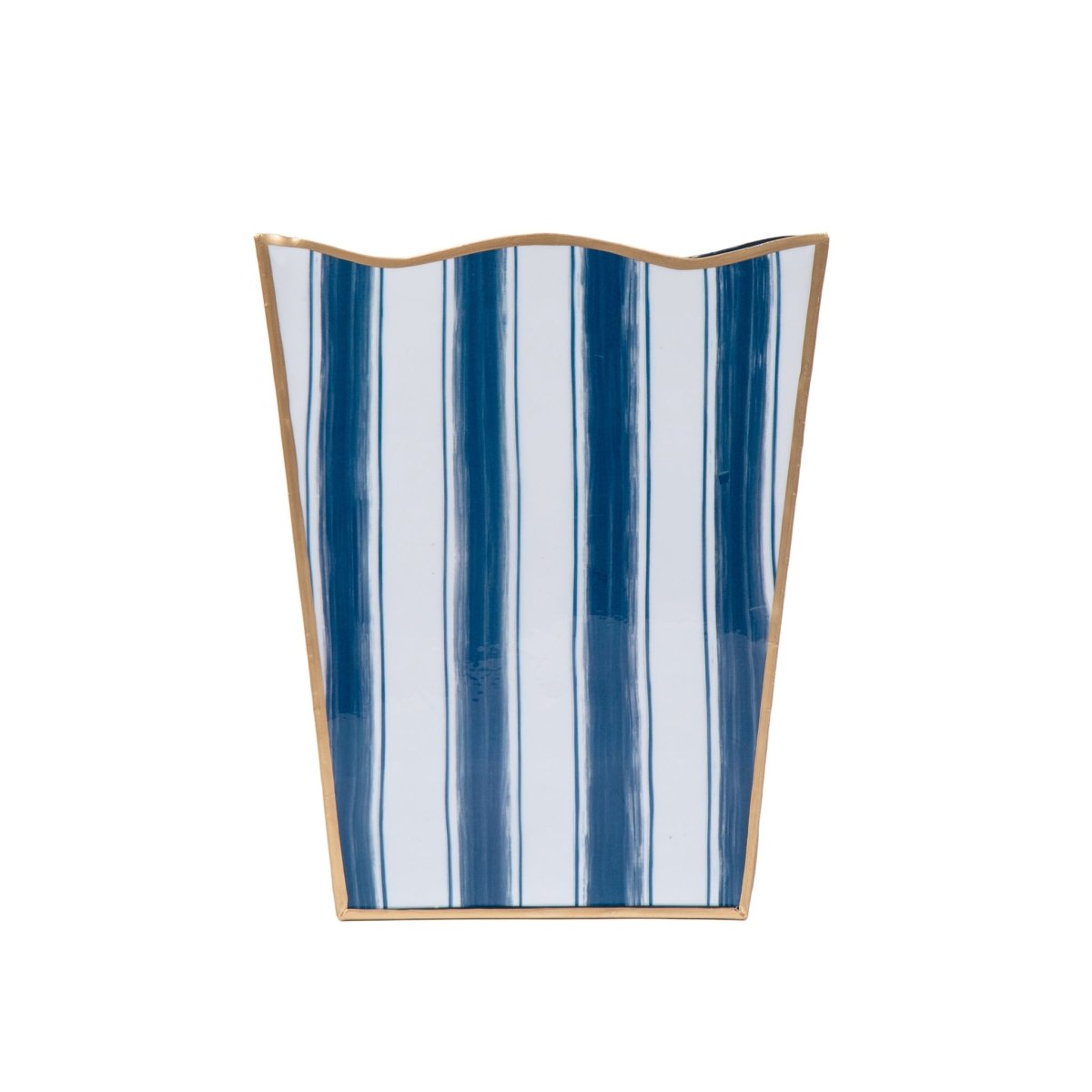 Brush Stripe Rectangular Classic Wastebasket - Avail 09/21 - Wastebaskets from Jaye's Studio