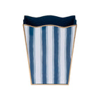 Brush Stripe Rectangular Classic Wastebasket - Avail 09/21 - Wastebaskets from Jaye's Studio