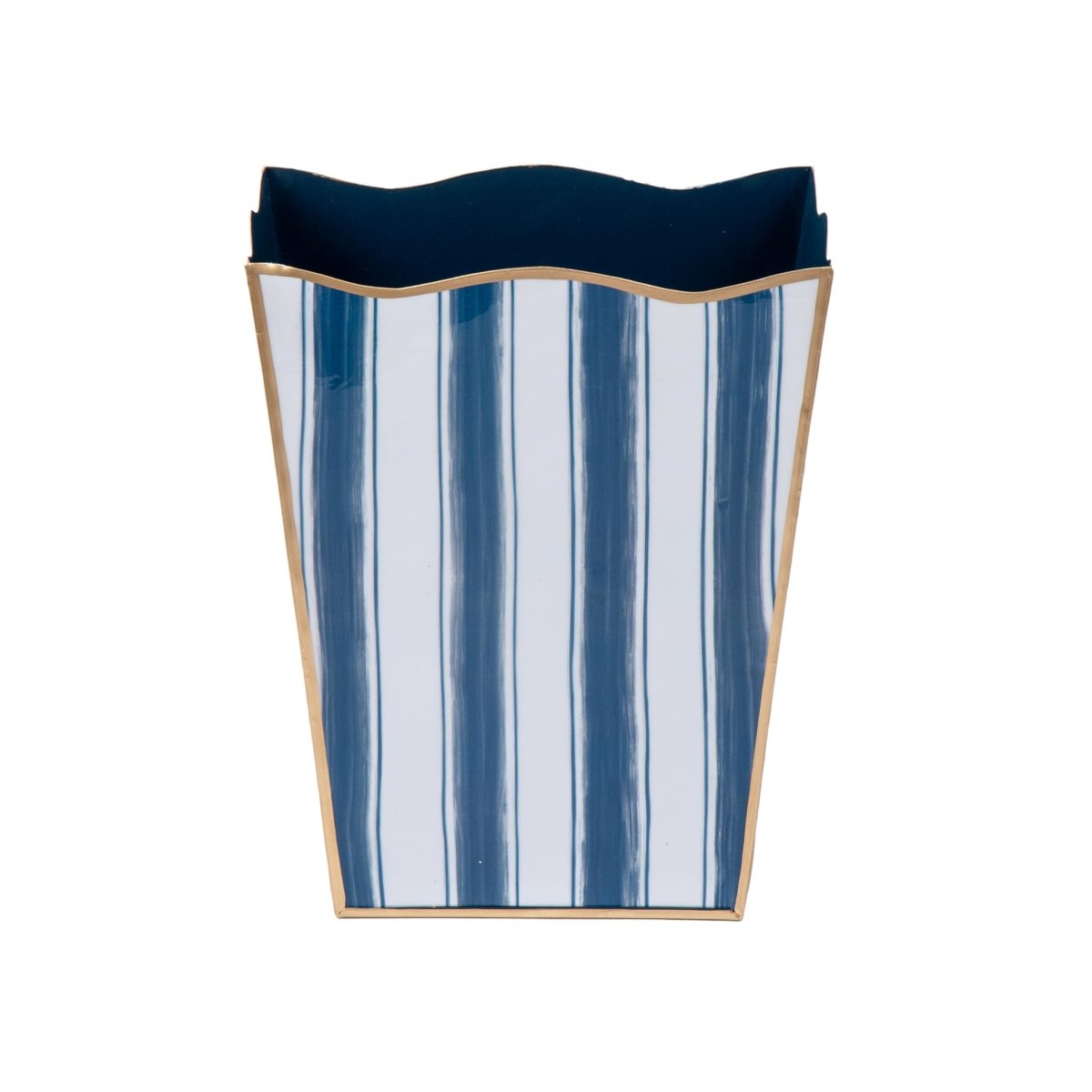 Brush Stripe Rectangular Classic Wastebasket - Avail 09/21 - Wastebaskets from Jaye's Studio