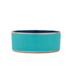 Cabana Stripe Enameled Blue and Turquoise Dog Bowl, Pet Bowl For Dogs and Cats - Pet Bowls from Jaye's Studio