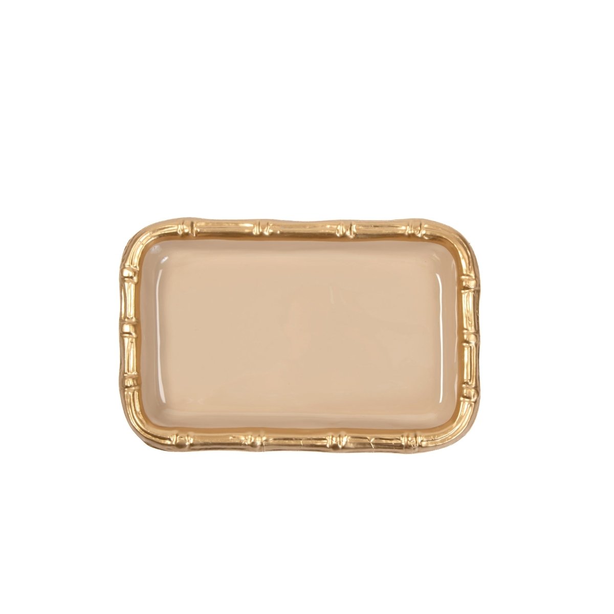 Chang Mai Natural Enameled Rectangular Decorative Tray - The Gracie Collection - Serving Trays from Jaye's Studio
