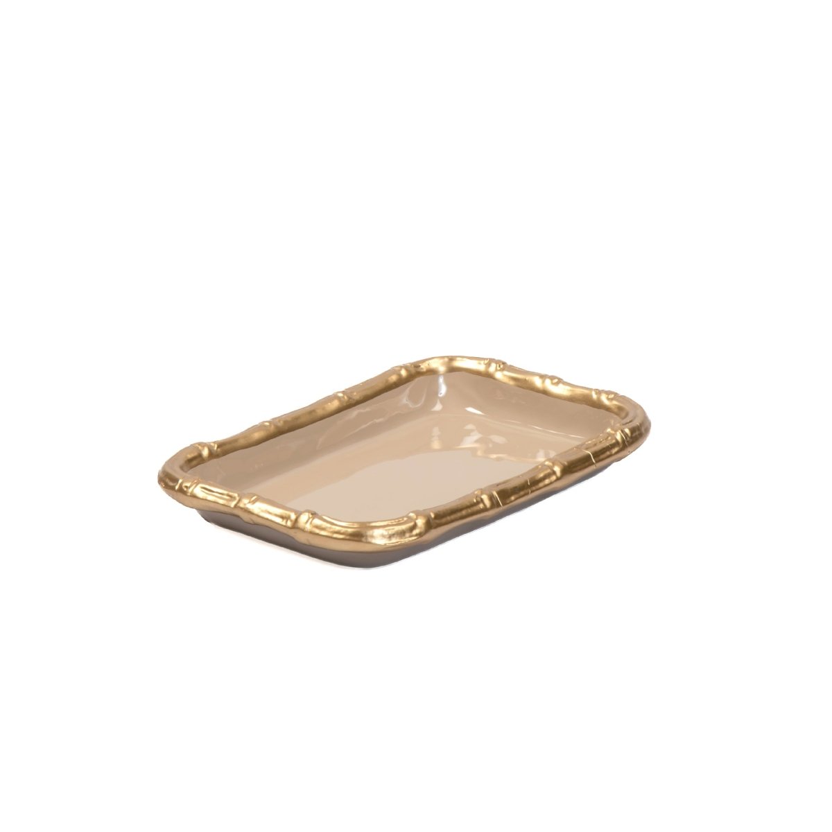 Chang Mai Natural Enameled Rectangular Decorative Tray - The Gracie Collection - Serving Trays from Jaye's Studio