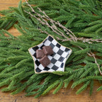 Checked Star Tray - Black - Avail 11/26 - Serving Trays from Jaye's Studio