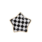 Checked Star Tray - Black - Avail 11/26 - Serving Trays from Jaye's Studio