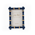Chloe Blue Rectangular Metal Photo Frame, Picture Frame for Home, Bedroom, Home Office - Photo & Picture Frames from Jaye's Studio