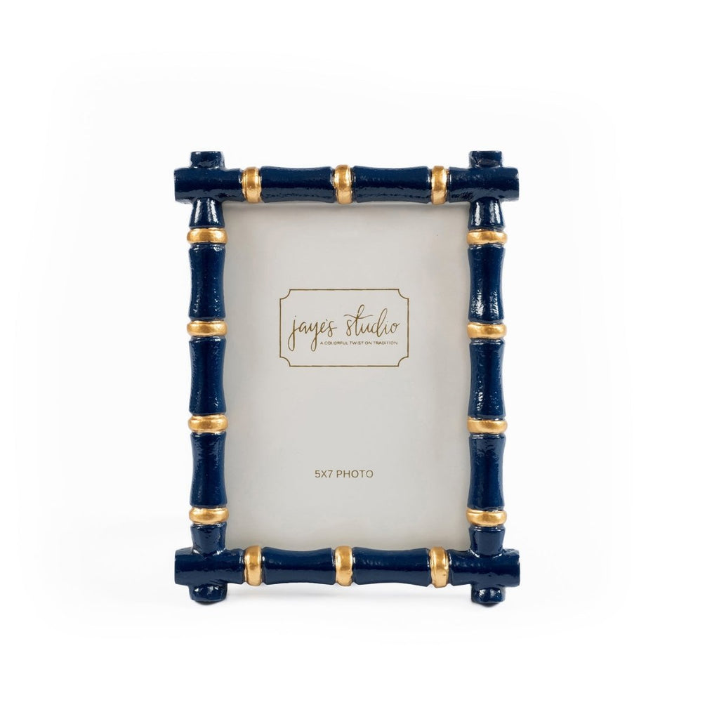 Chloe Blue Rectangular Metal Photo Frame, Picture Frame for Home, Bedroom, Home Office - Photo & Picture Frames from Jaye's Studio