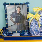 Chloe Blue Rectangular Metal Photo Frame, Picture Frame for Home, Bedroom, Home Office - Photo & Picture Frames from Jaye's Studio