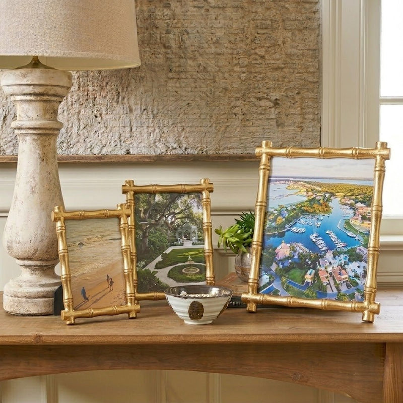 Chloe Gold Rectangular Metal Photo Frame, Picture Frame for Home, Bedroom, Home Office - Photo & Picture Frames from Jaye's Studio