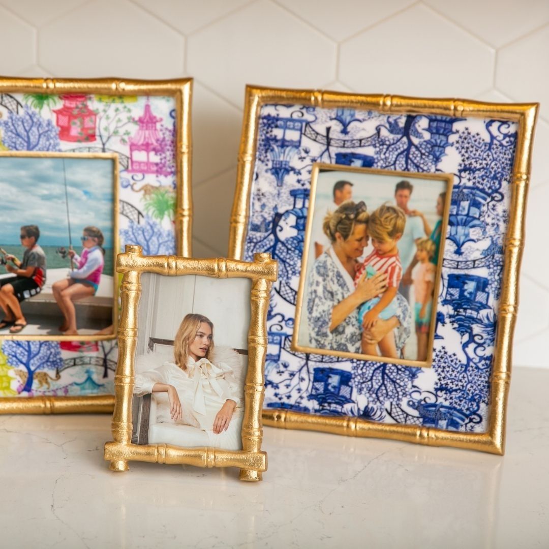 Chloe Gold Rectangular Metal Photo Frame, Picture Frame for Home, Bedroom, Home Office - Photo & Picture Frames from Jaye's Studio
