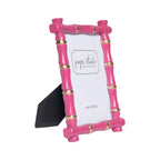 Chloe Pink Rectangular Metal Photo Frame, Picture Frame for Home, Bedroom, Home Office - Photo & Picture Frames from Jaye's Studio